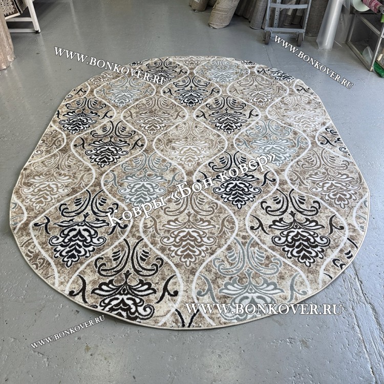 Ковер Российского Производства Дизайн 16 Бежевый Овальный